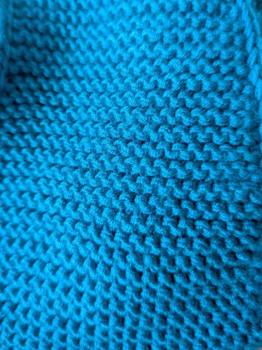 Hand Knit Aquamarine Sophie Scarf Bamboo Coastal Chic Neckerchief